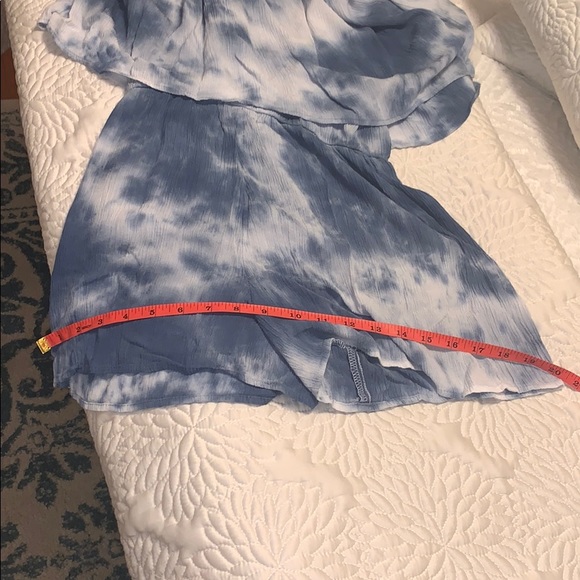 SALE tie dye off the shoulder romper - Picture 9 of 11